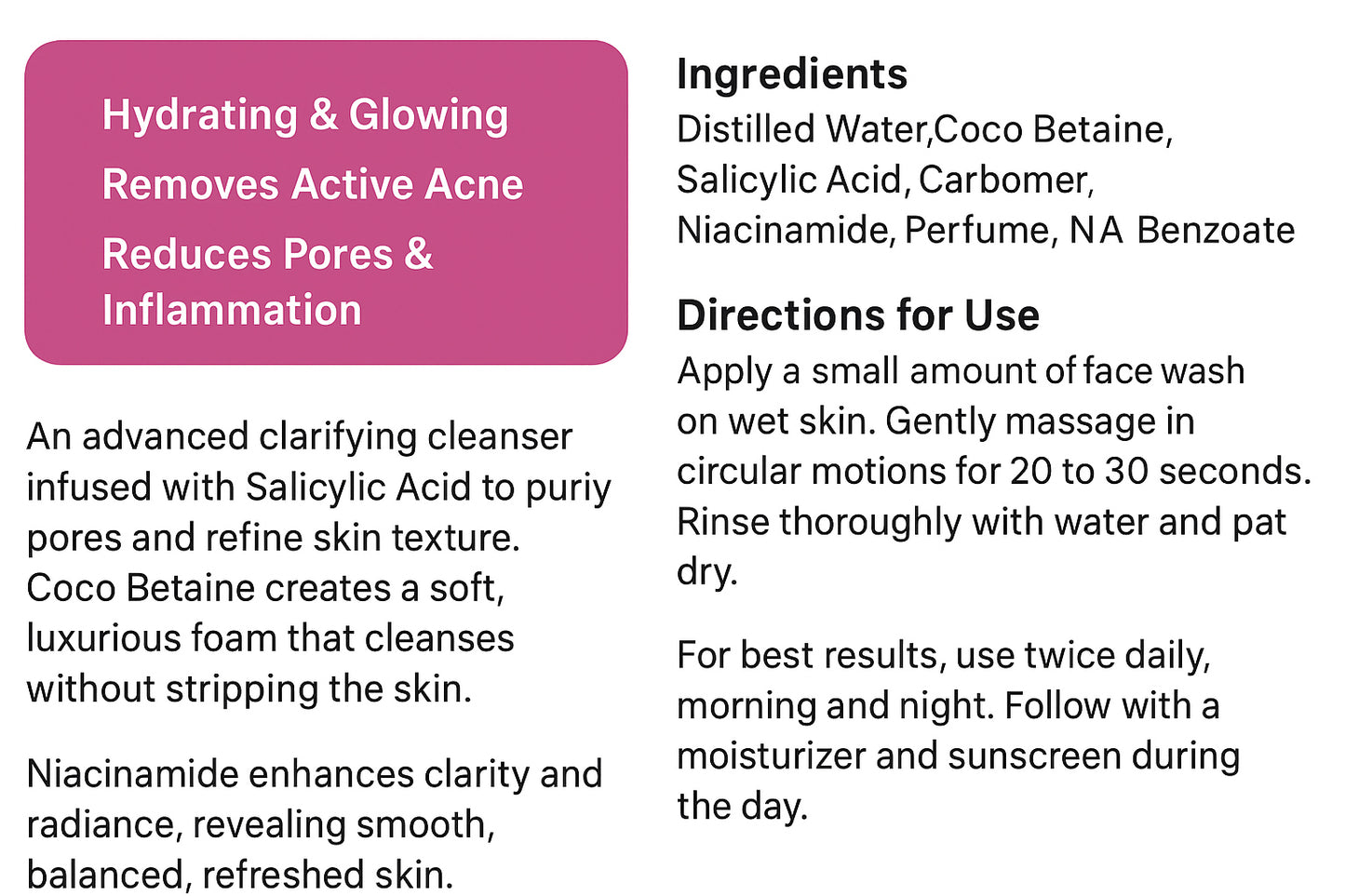 Anti Acne Face Wash